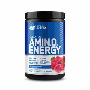 Optimum Nutrition ESSENTIAL AMIN.O. ENERGY® Blue Raspberry 0.6 lb (30 Servings) | 35704NGIF