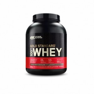Optimum Nutrition GOLD STANDARD 100% WHEY™ Double Rich Chocolate 5 lb (74 Servings) | 76259EAWZ