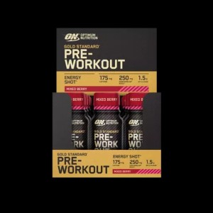 Optimum Nutrition Gold Standard Pre-Workout Shot Mixed Berry 720 ml (12 pieces) | 51629TJMO