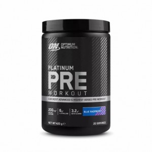 Optimum Nutrition Platinum Pre-workout Blue Raspberry 420 grams (20 Servings) | 01659FQAT
