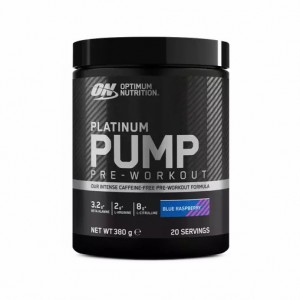 Optimum Nutrition Platinum Pump Pre-workout Blue Raspberry 380 grams (20 Servings) | 30498YIGF