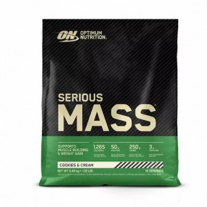 Optimum Nutrition Serious Mass Gainer Cookies & Cream 5.45 kg (16 Servings) | 45267KBLX